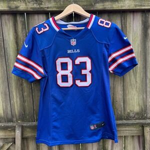 Nike On Field Buffalo Bills Andre Reed #83 NFL Football Jersey Blue Sz Youth XL